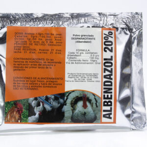 ALBENDAZOL AL 20% PARA AVES