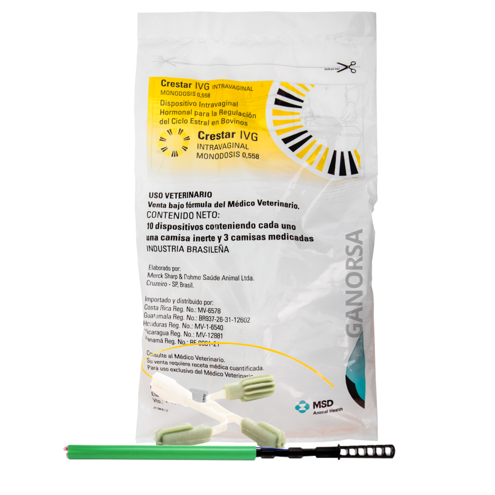 CRESTAR IVG INTRAVAGINAL MONODOSIS 0.558 X 10 UNIDADES